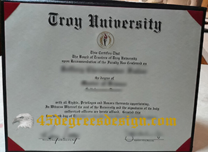 Troy University degree certificate