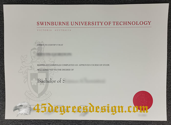 Swinburne University of Technology Bachelor certificate 