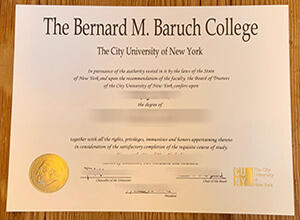 Baruch College diploma