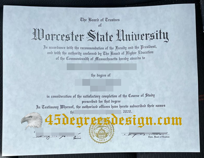 Worcester State University diploma