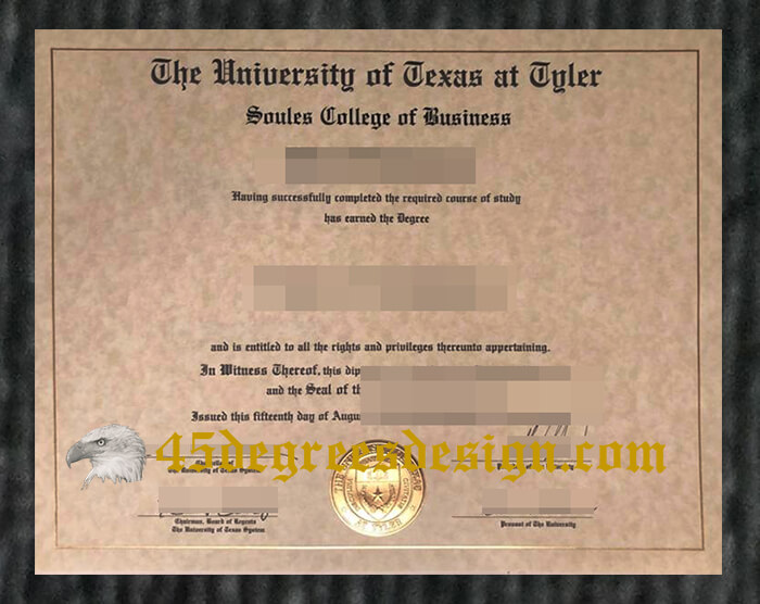 University of Texas at Tyler diploma