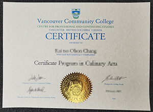 Buy fake Vancouver Community College certificate in Canada