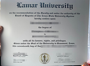 Lamar University Diploma