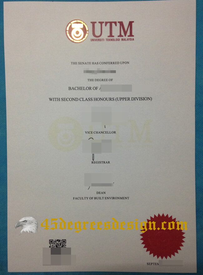 Universiti Teknologi Malaysia (UTM) degree