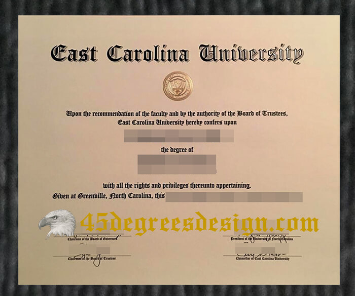  East Carolina University diploma
