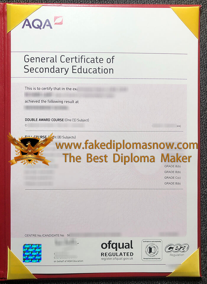 AQA GCSE Certificate