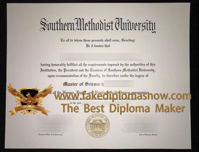 Southern Methodist University Diploma