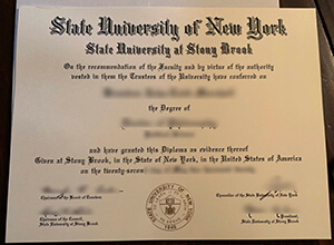 Stony Brook University diploma