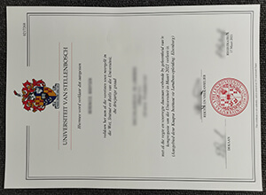 Stellenbosch University diploma