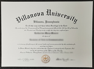 Villanova University diploma