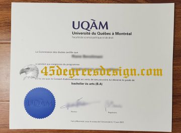 How long to get a realistic Université du Québec à Montréal (UQAM) diploma online?