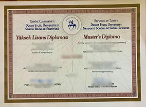 Dokuz Eylül University diploma