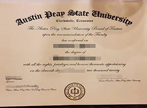 Austin Peay State University diploma