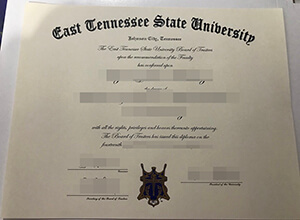 East Tennessee State University diploma