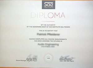 SAE Institute diploma