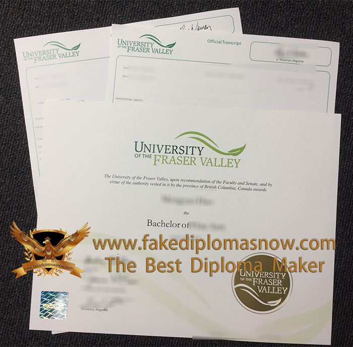 University of the Fraser Valley bachelor's diploma and transcript University of the Fraser Valley bachelor diploma and transcript