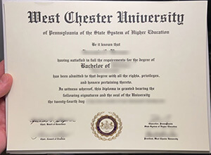 West Chester University diploma