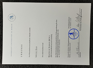 Purchase a fake Humboldt-Universität zu Berlin  Master diploma, fake HU Berlin Urkunde