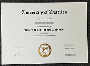 University of Waterloo Master degree sample, Buy fake UWaterloo diploma