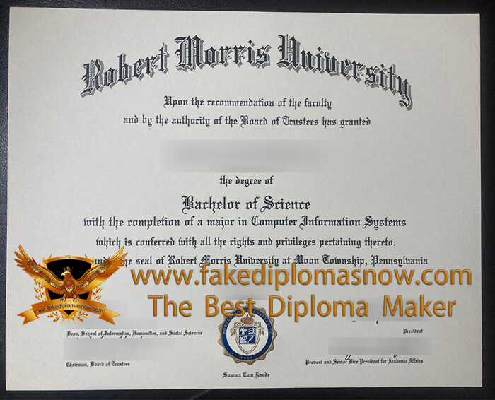 Robert Morris University (RMU) diploma