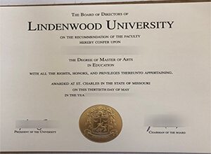 Lindenwood University diploma