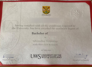 How to order a fake University of the West of Scotland degree?