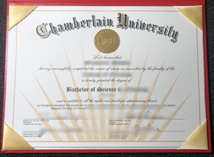 Chamberlain University diploma sample