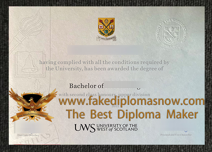 University of the West of Scotland degree