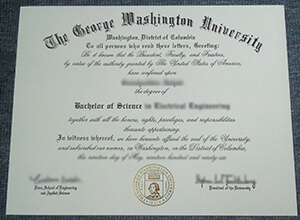 George Washington University diploma