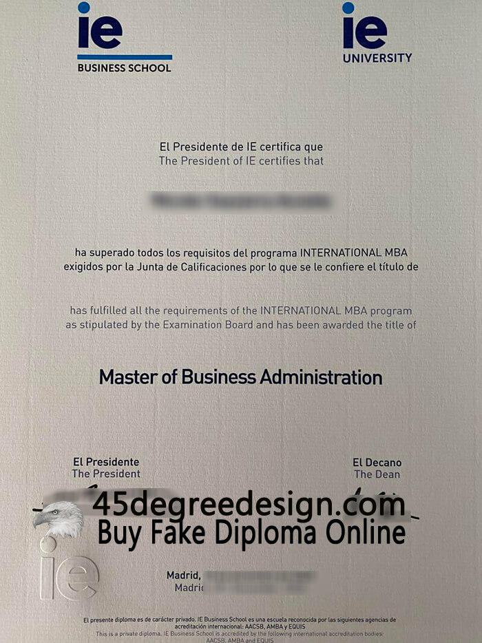 Where can I get a fake IE Business School MBA diploma?