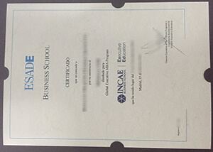 ESADE Business School diploma