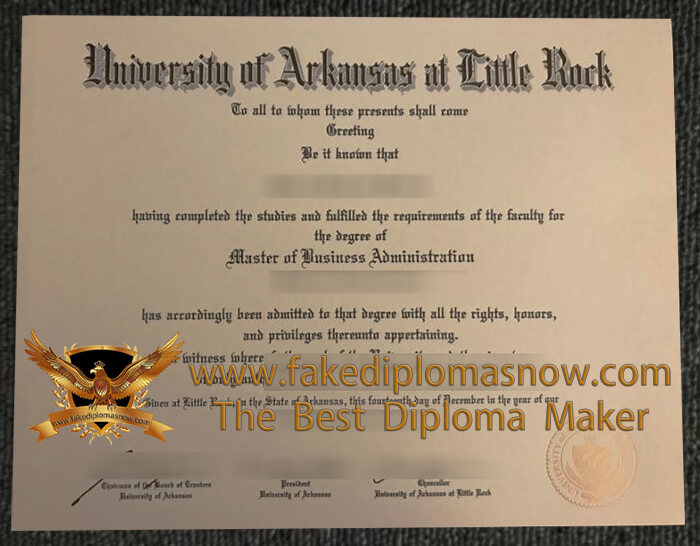 UA Little Rock fake diploma
