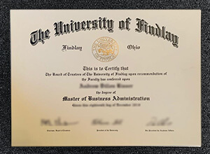 University of Findlay diploma