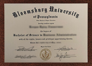 Bloomsburg University of Pennsylvania diploma