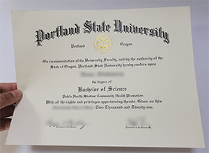 People like to buy fake Portland State University BSc diploma