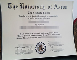 How to buy a University of Akron fake diploma online?