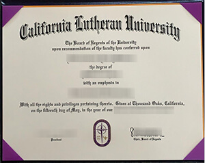 Cal Lutheran degree and transcript, Copy a Cal Lu diploma