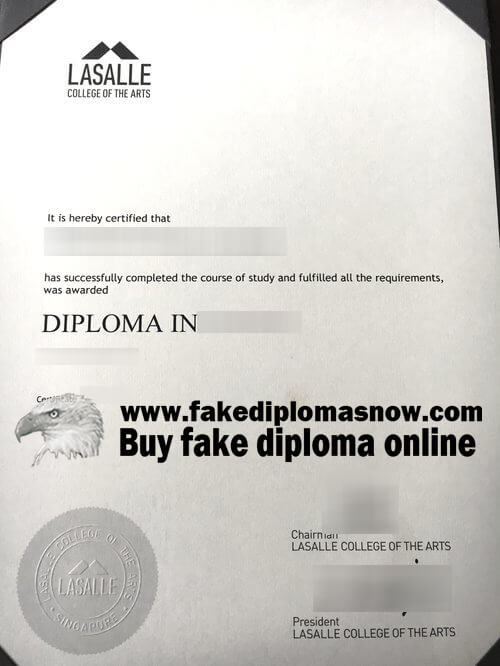 LASALLE College of the Arts diploma