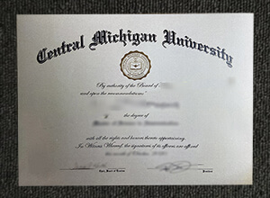 The Central Michigan University diploma sample, Buy CMU fake degree