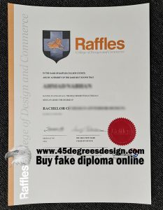 fake Raffles College Of Design and Commerce degree- Australia