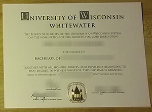 UW–Whitewater diploma