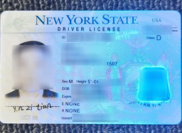 Purchase a fake and scannable NY State Driver’s License in the USA