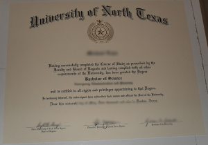UNT diploma, UNT degree