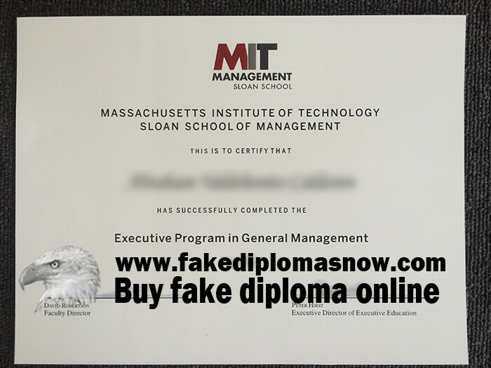 MIT Sloan School of Management diploma 