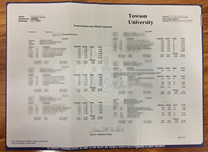 TU transcript， Towson University transcript