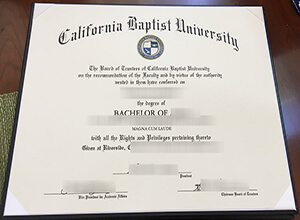 California Baptist University diploma