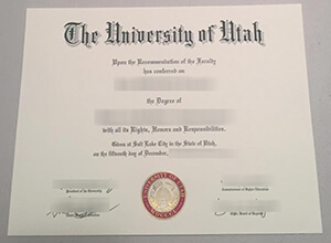 University of Utah diploma, University of Utah degree