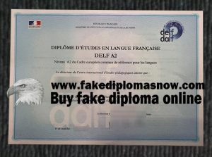 French DELF A2 diploma