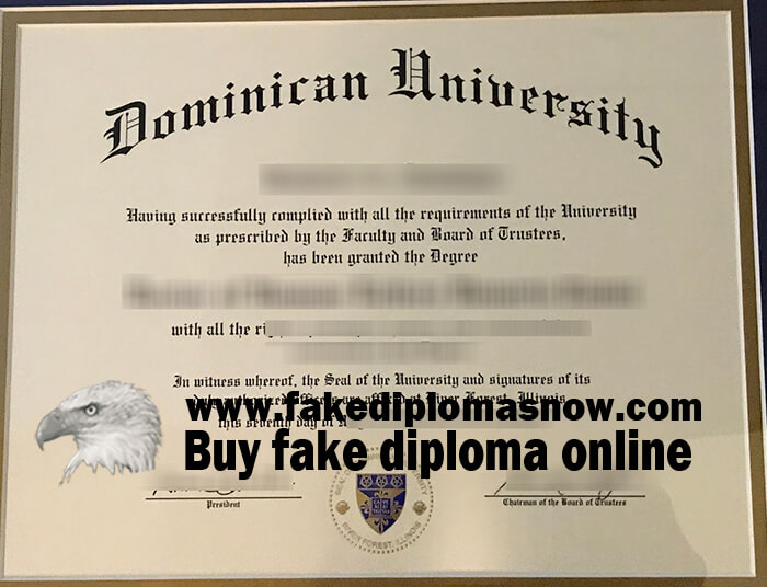Dominican University diploma 