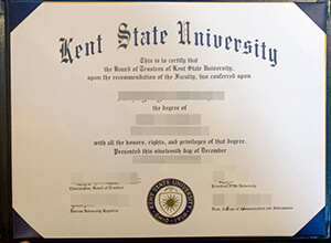 Kent State University diploma, KSU degree,